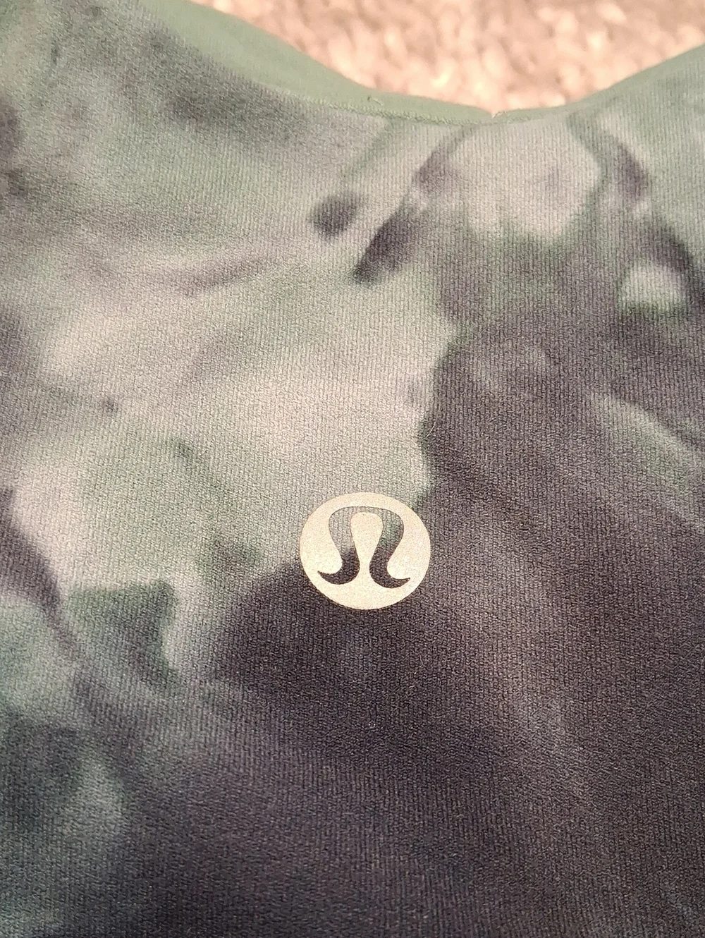 lululemon athletica Green Tie-Dye Athletic Top Size 4